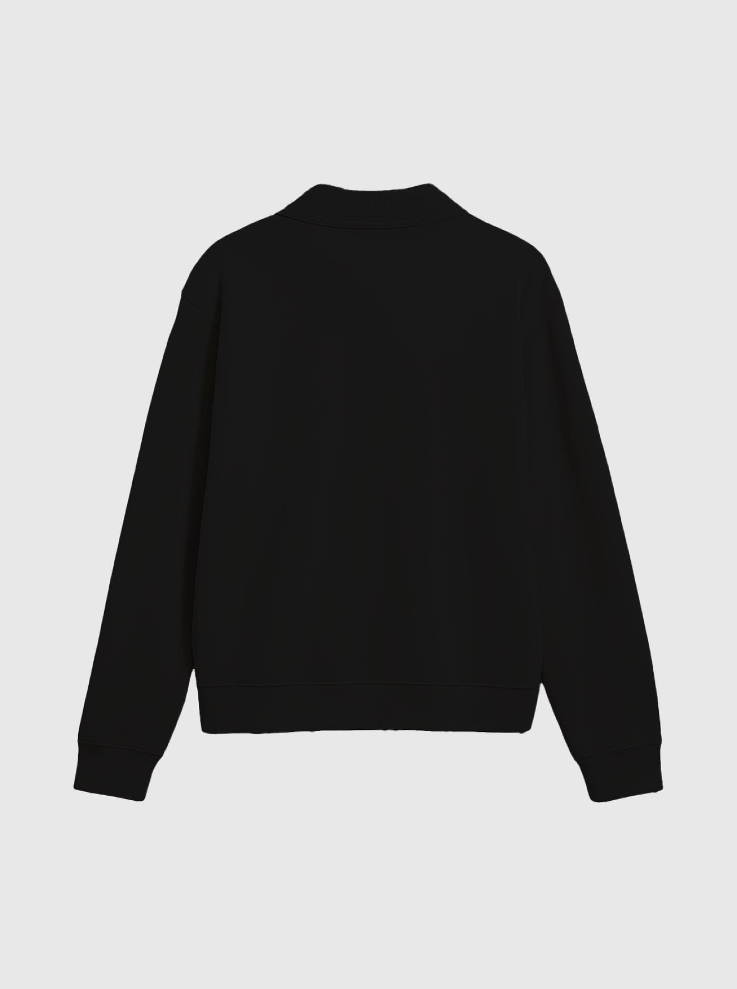 Harvard Black Half Zip Sweater