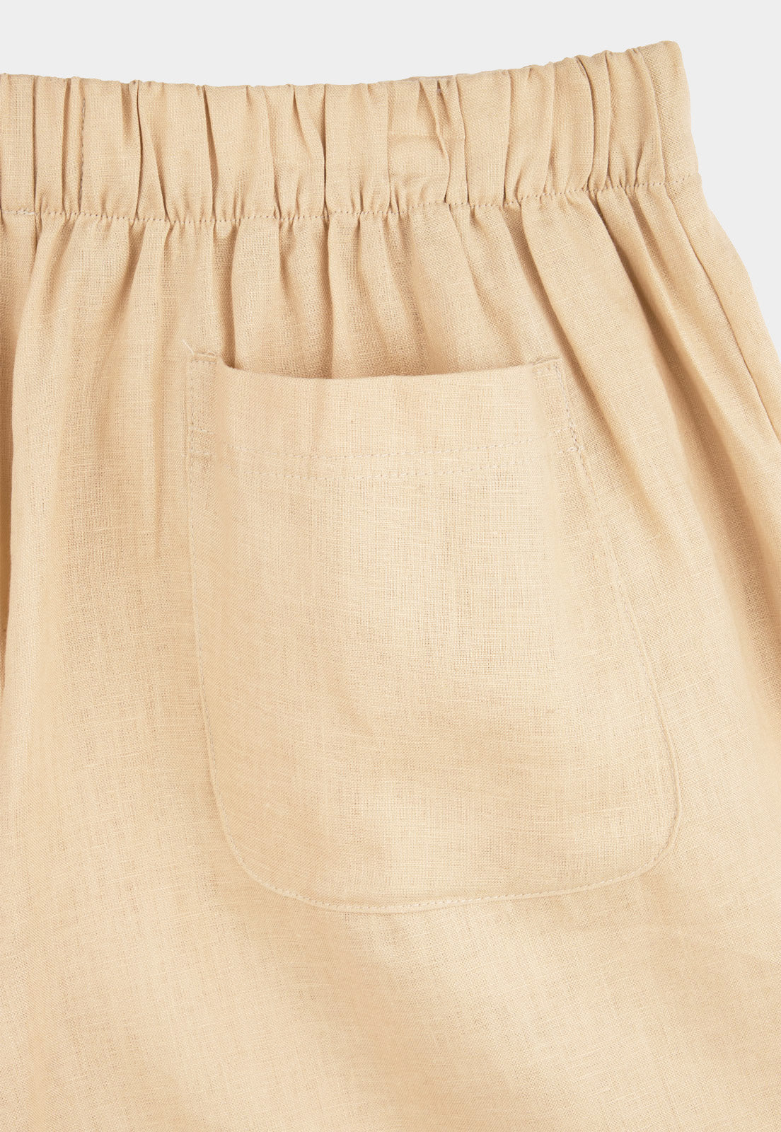 Linen Beige Shorts