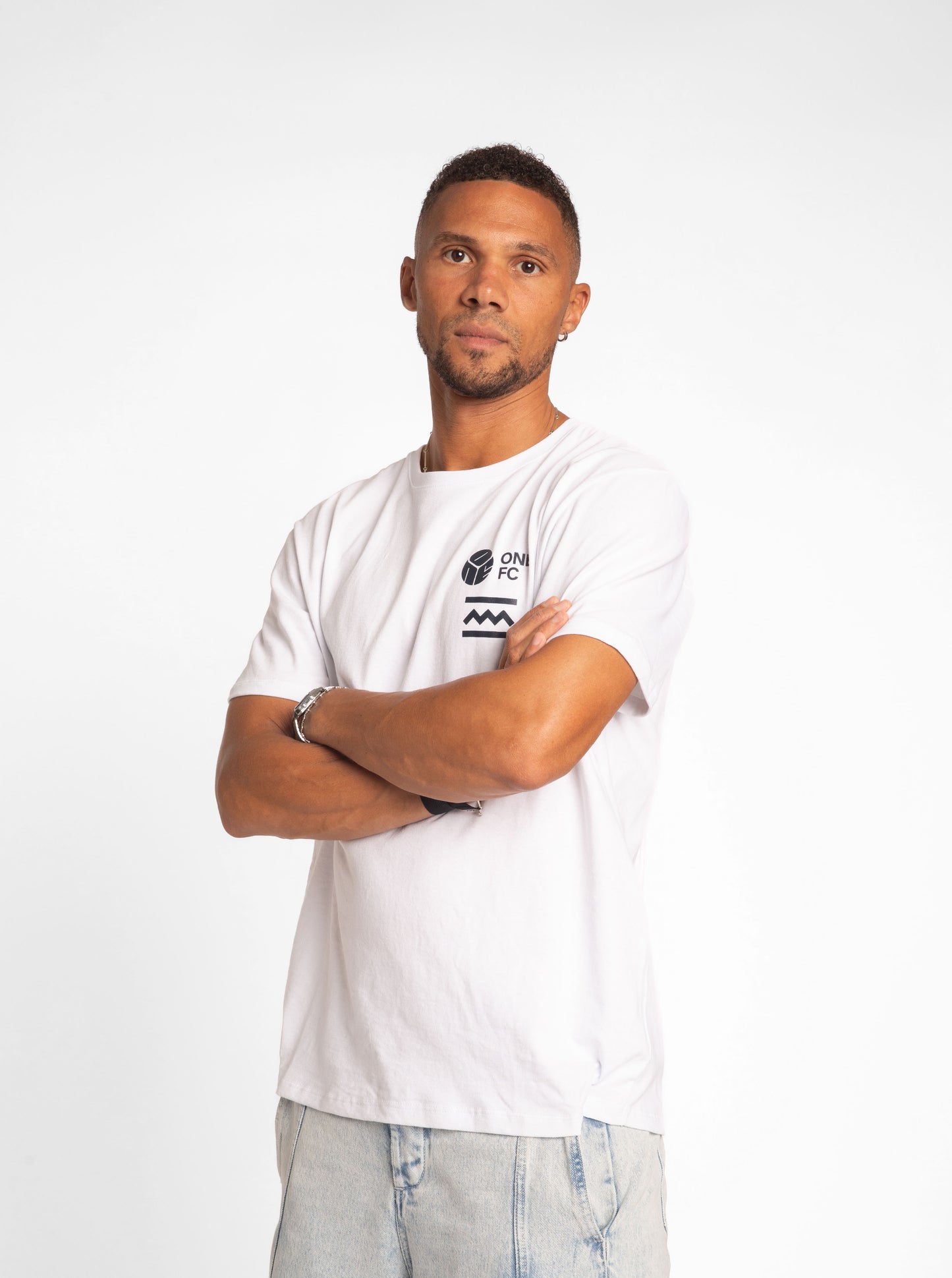 One FC x CCC White Short Sleeve Tee