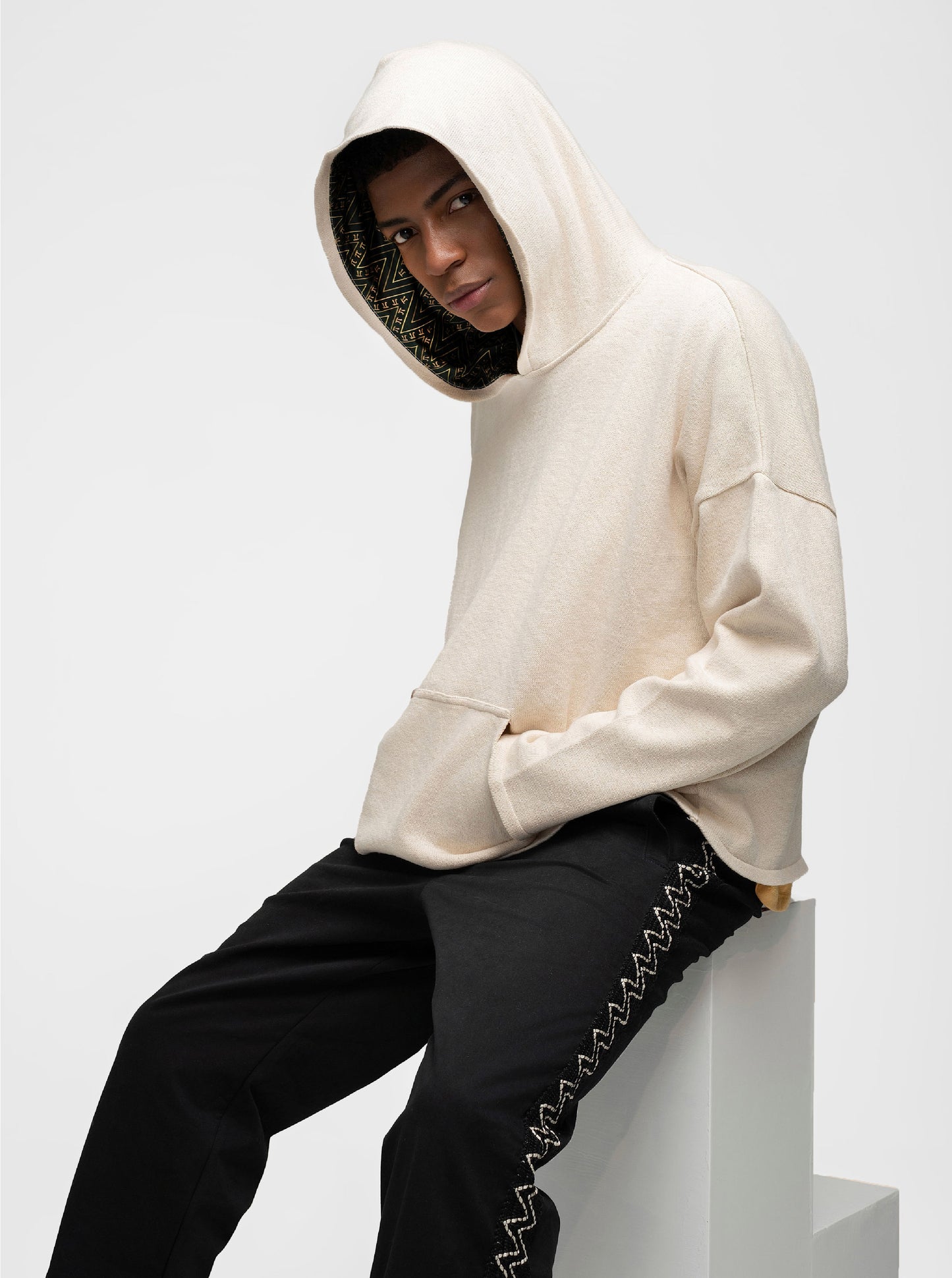 Pi Cream MIT Knit Hoodie