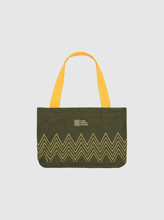 Mina Olive Tote Bag