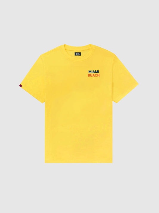 Miami Beach Yellow Slow Move Tee