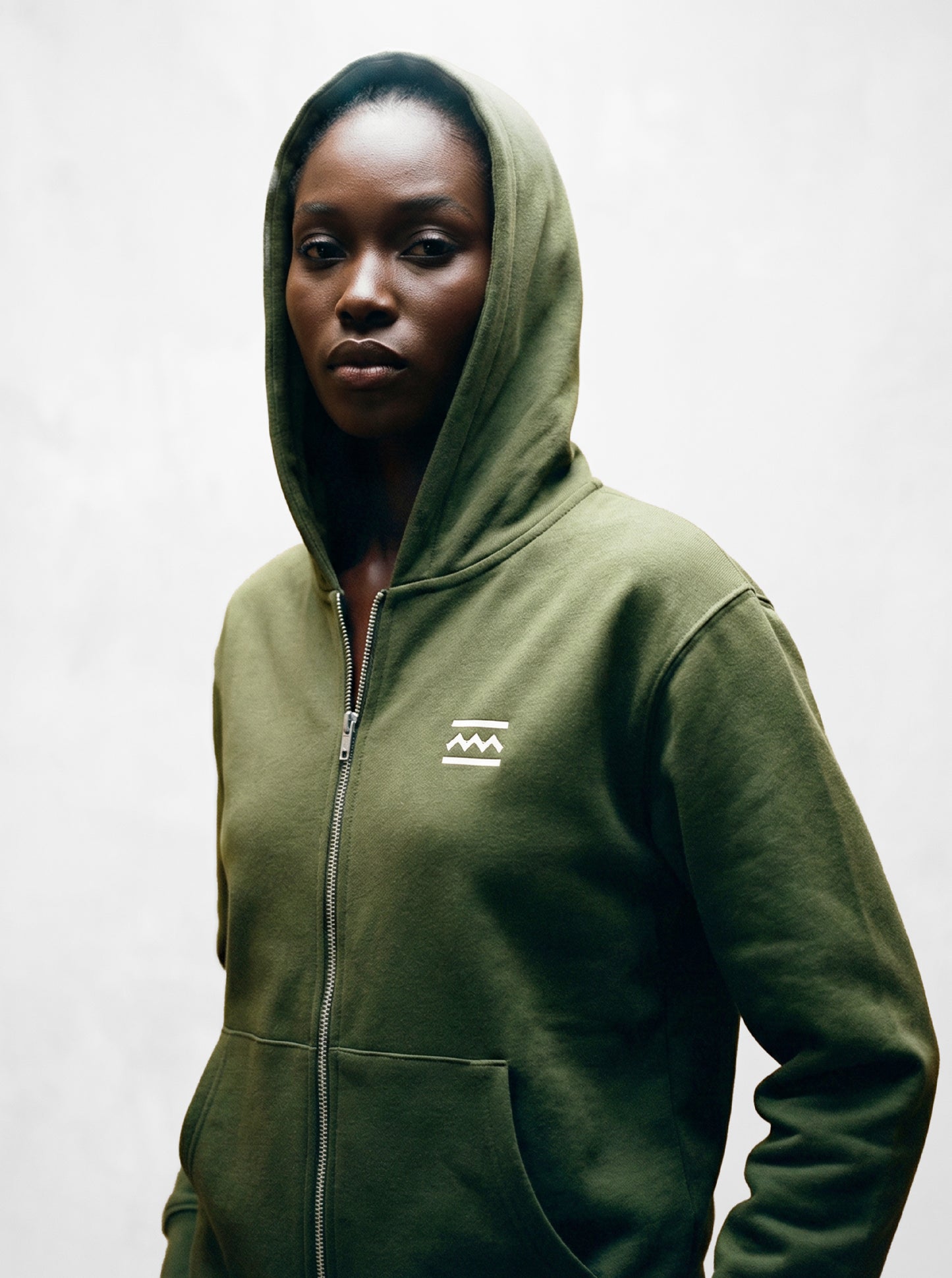 It Takes A Village Green Zip Hoodie