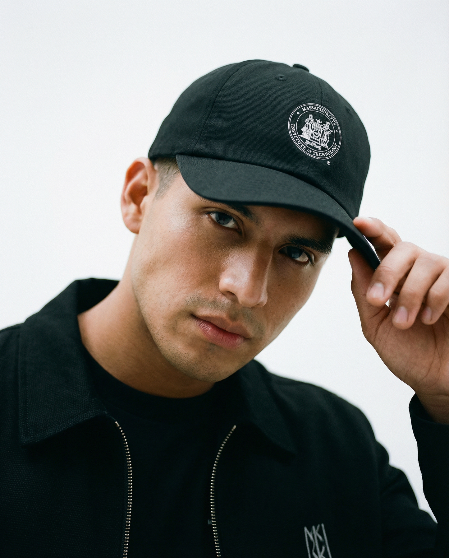 MIT Seal Black Baseball Hat