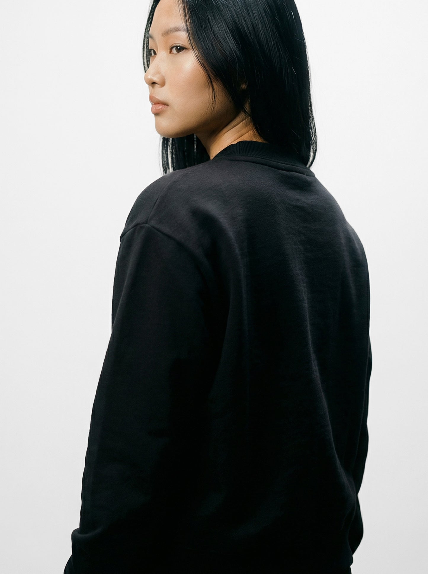 Harvard Black Half Zip Sweater
