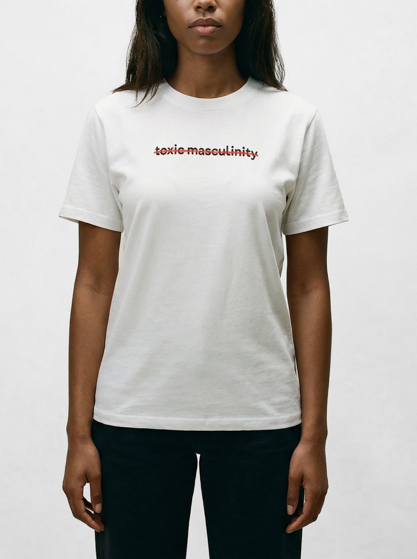 No Toxic White Tee
