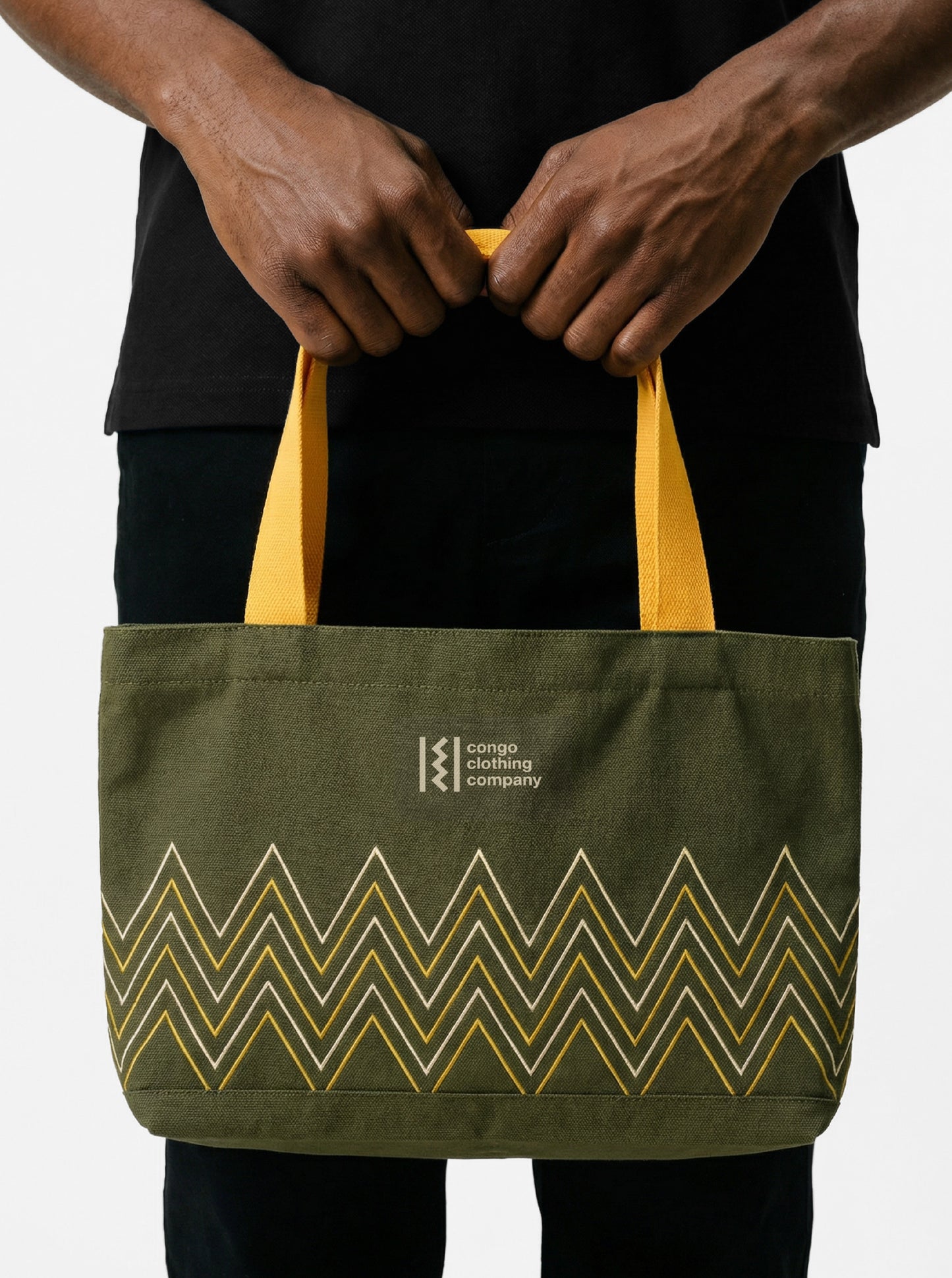 Mina Olive Tote Bag