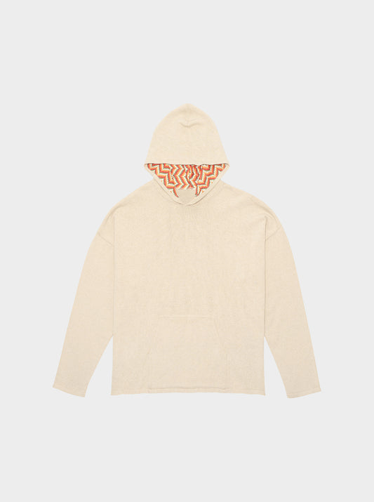 Flix Cream HV Knit Hoodie