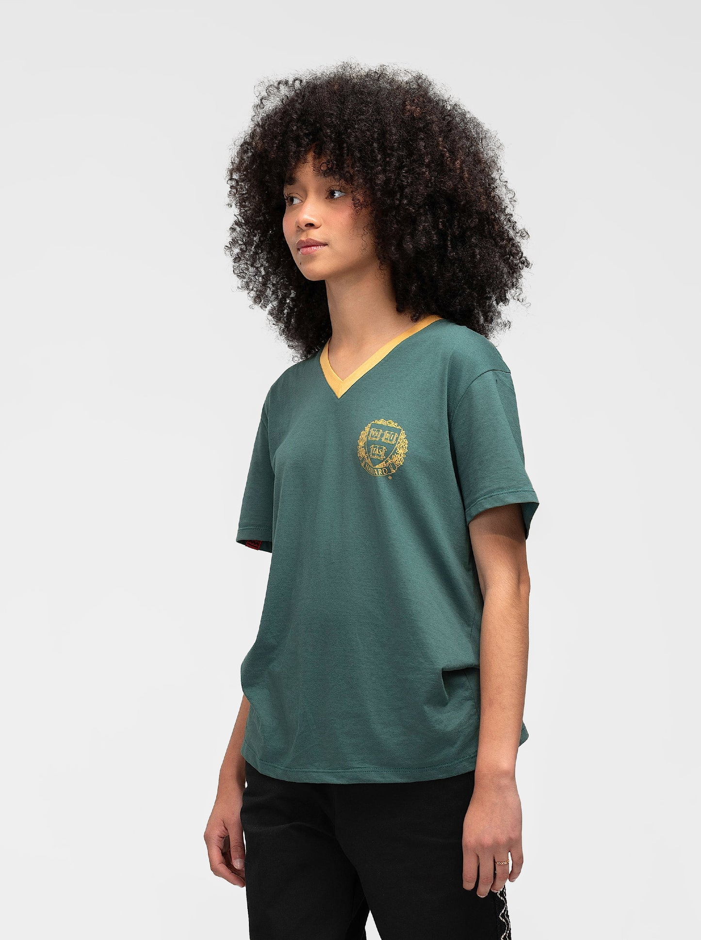 Casa Congo HV Green V Neck Tee