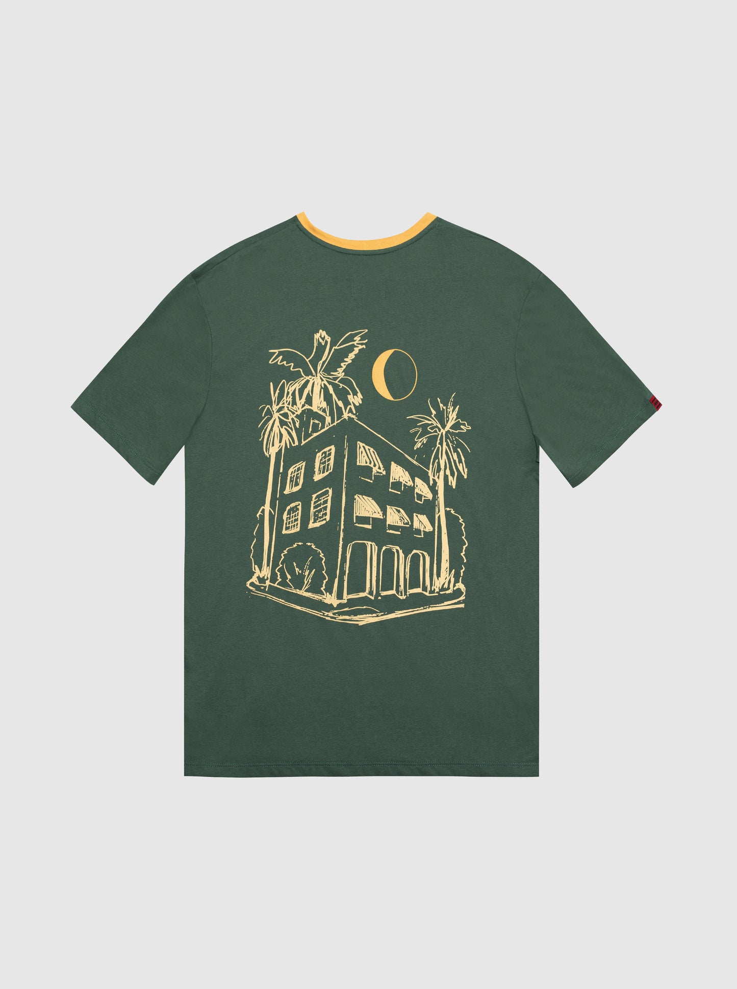 Casa Congo HV Green V Neck Tee