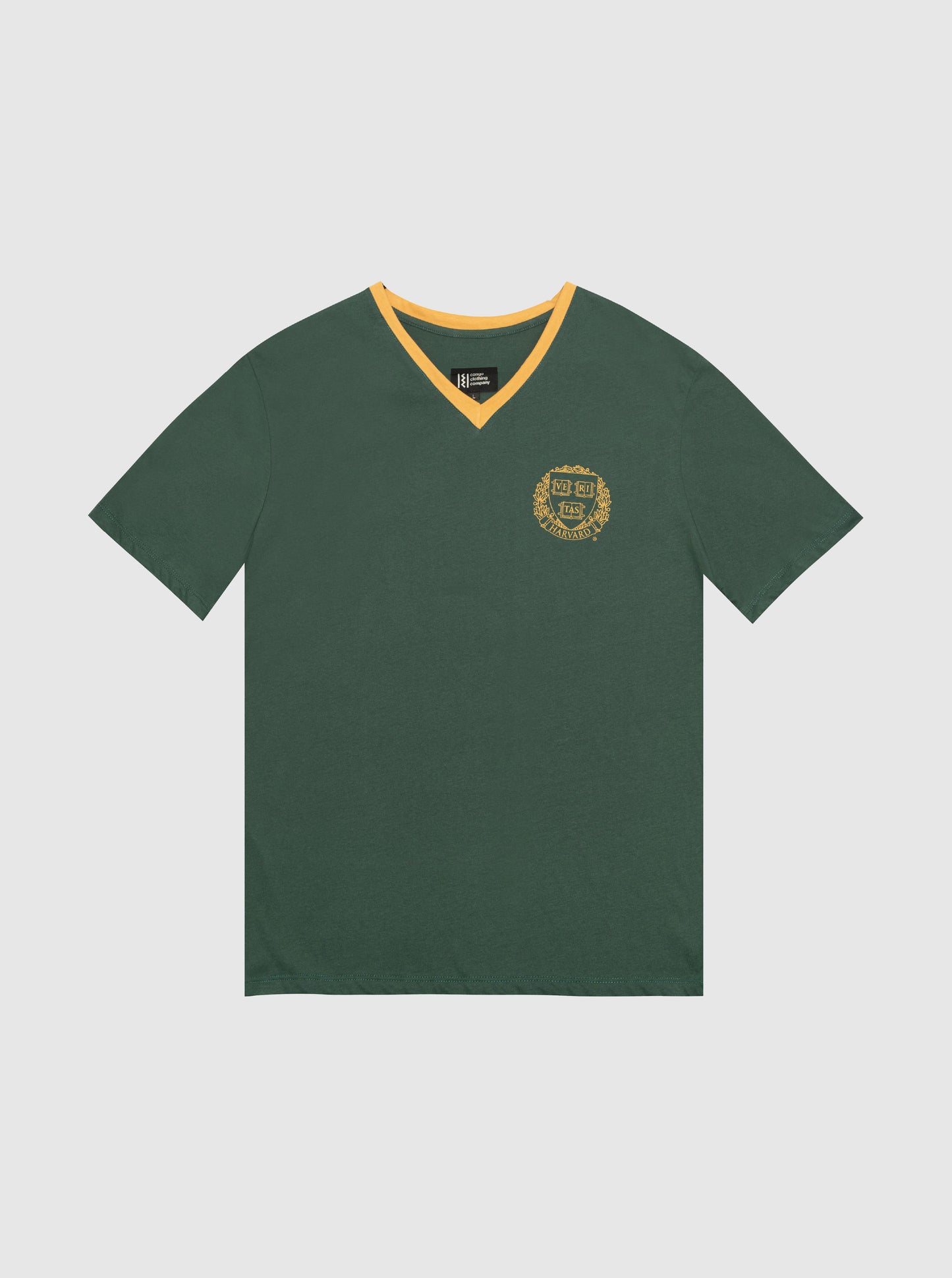 Casa Congo HV Green V Neck Tee